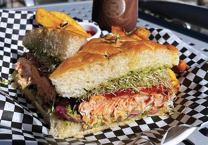 salmon sandwich